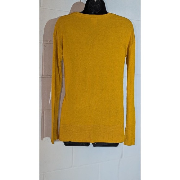A New Day Women's Mustard Yellow Long Sleeve Knit Pullover Soft Sweater Small - Picture 3 of 5